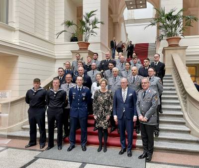 Besuchergruppe von Bundeswehrangehrigen aus Berliner Standorten
