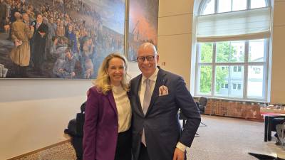 Mit Kultursenatorin Wedl-Wilson