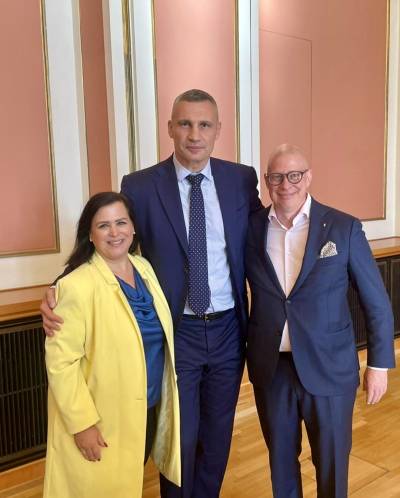 Empfang mit dem Kiewer Brgermeister Klitschko