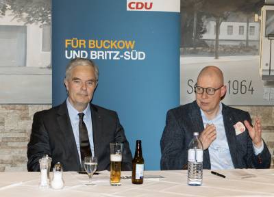 B�rgerversammlung mit Abgeordnetenkollegen Dregger